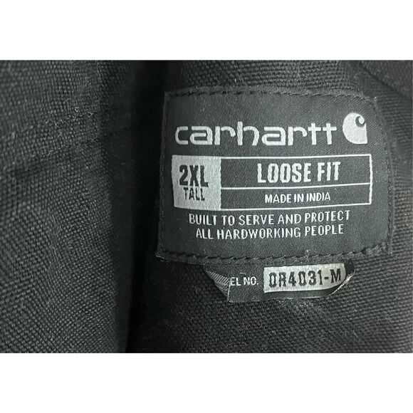 Carhartt Men's Loose Fit Washed Duck Insulated Bib Overall - Picture 5 of 8